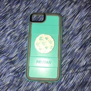 A blue and gray iPhone case 6/7/8 it fits